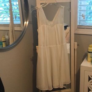 White cream express dress